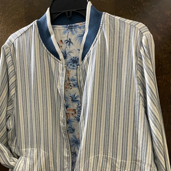 Nwt Faherty Jackets & Coats | Faherty Reversible Jacket | Color: White/Blue | - Picture 6 of 11